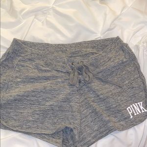 gray PINK shorts